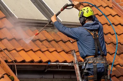 Démoussage et hydrofuge de toiture à Belleroche